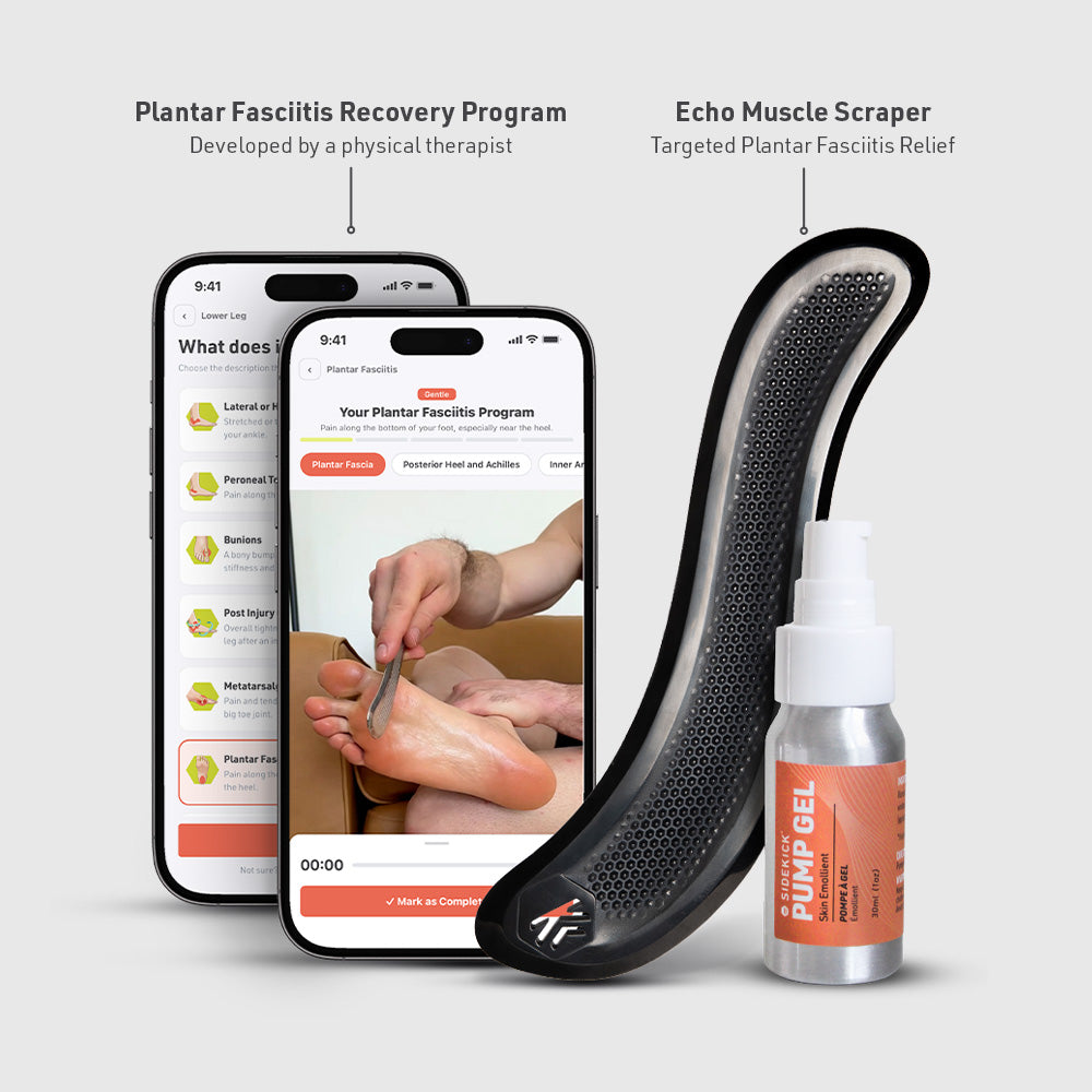 Echo Muscle Scraper: Sidekick Plantar Fasciitis Recovery Kit 10 OFF