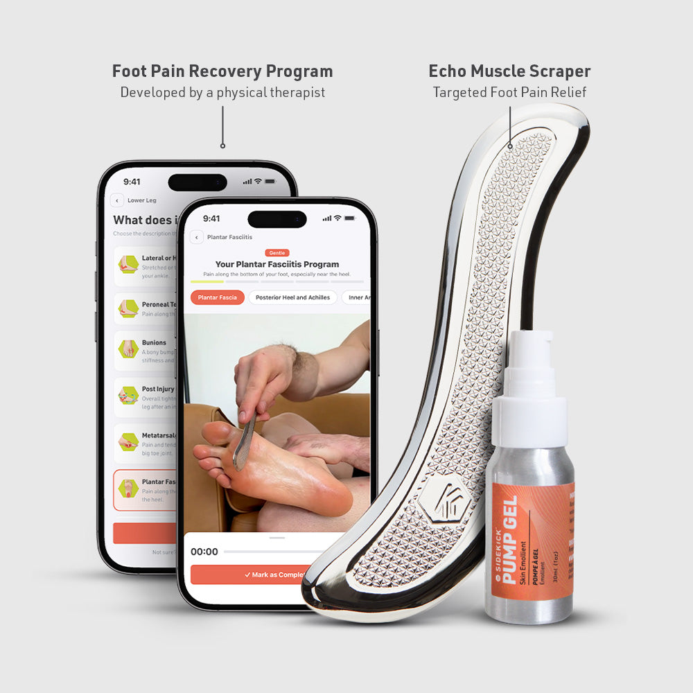 Echo Muscle Scraper: Sidekick Plantar Fasciitis Recovery Kit 10 OFF